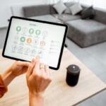 Affordable smart home automation setup with smart lights, devices, and modern living room in 2026